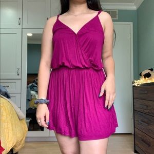 Fuschia romper